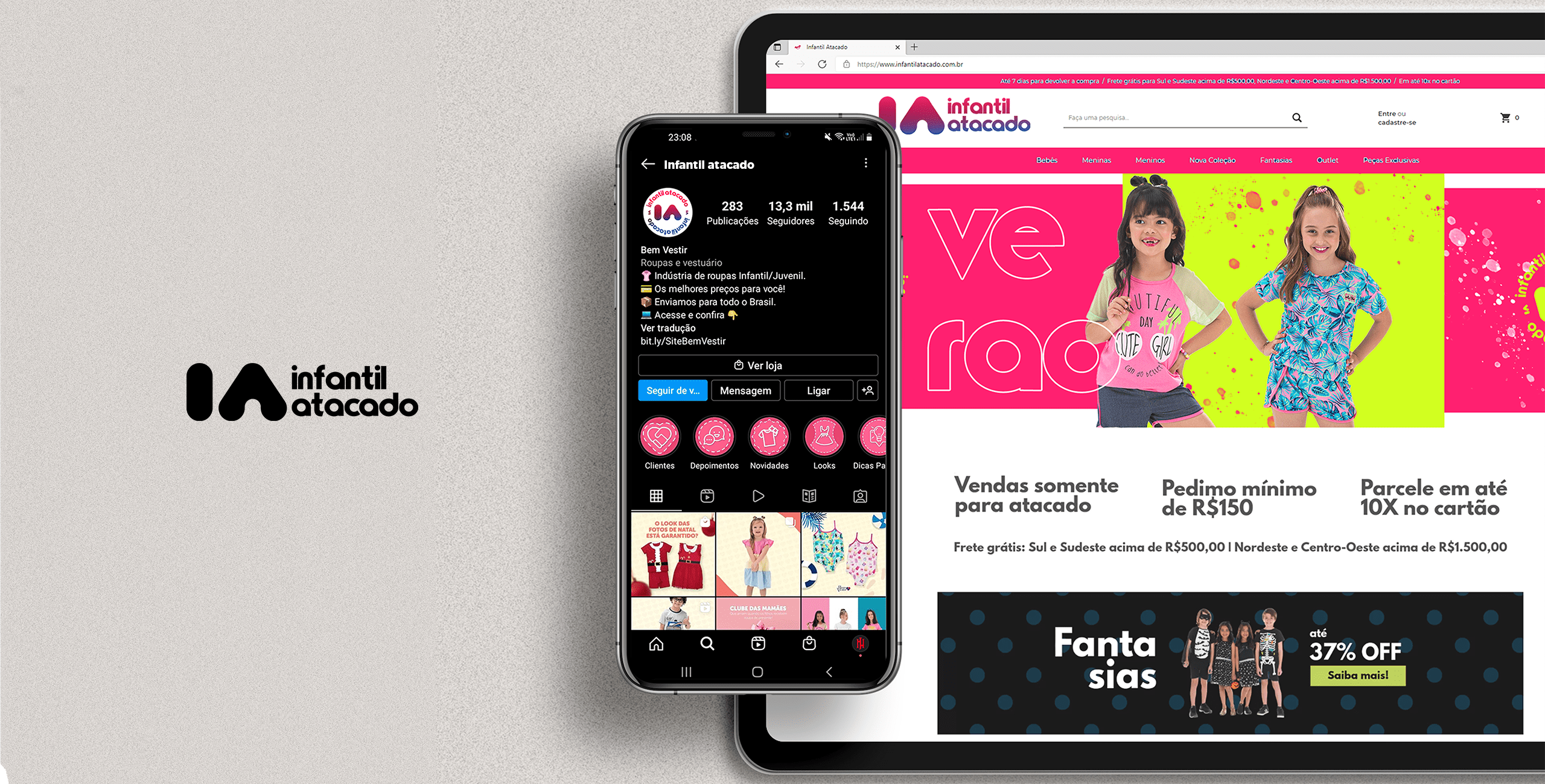 infantil atacado desenvolvimento de marca