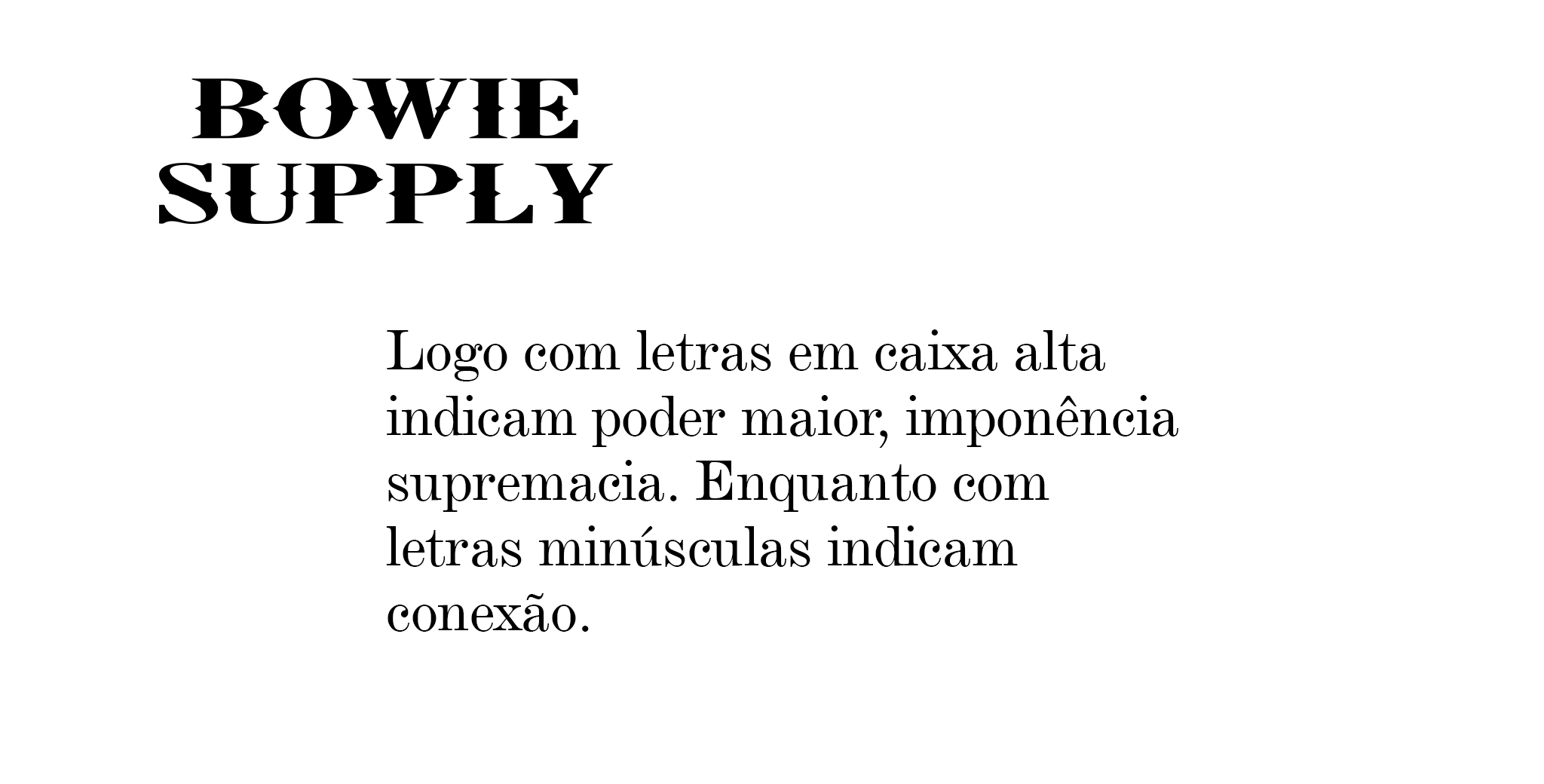 Bowie Supply - design de marca
