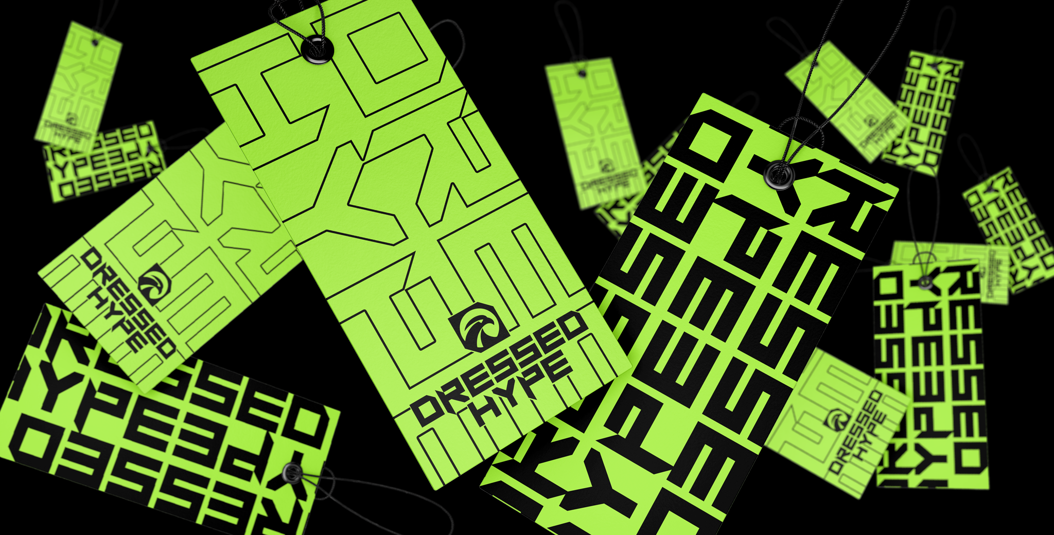 dressed hype - design de marca, design de identidade visual