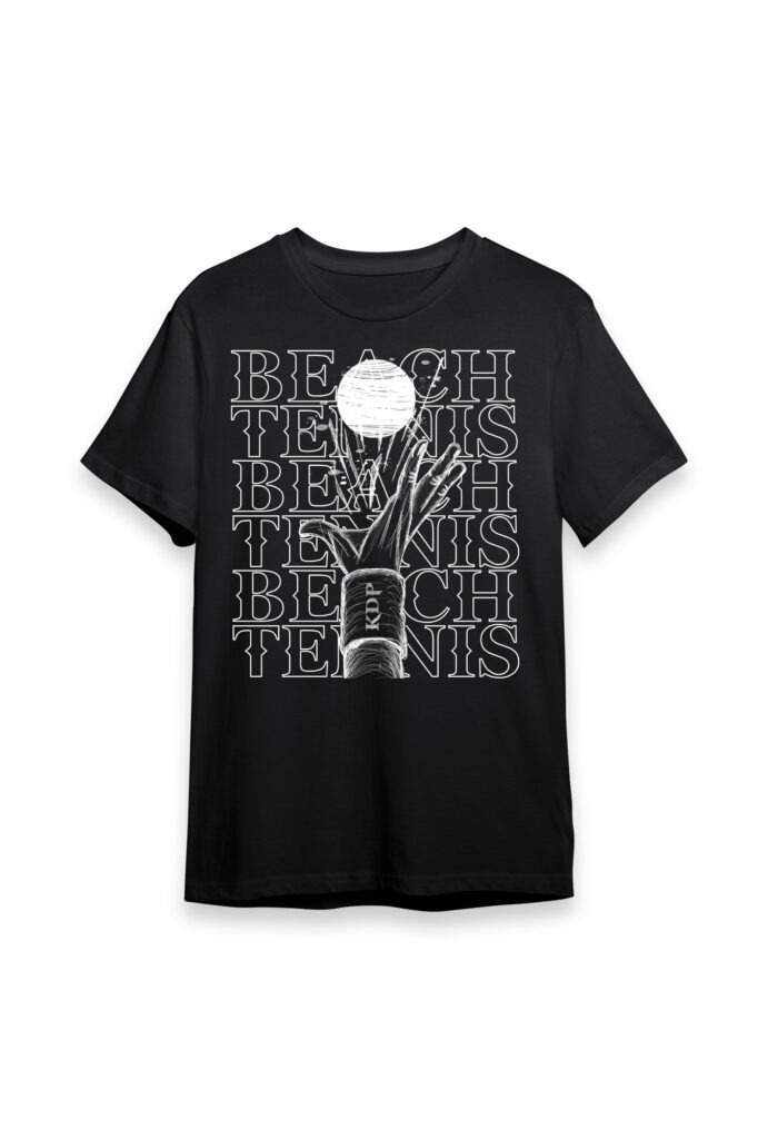 Camiseta bech tennis, pkd, design de estampas, estampas para camisetas najoi