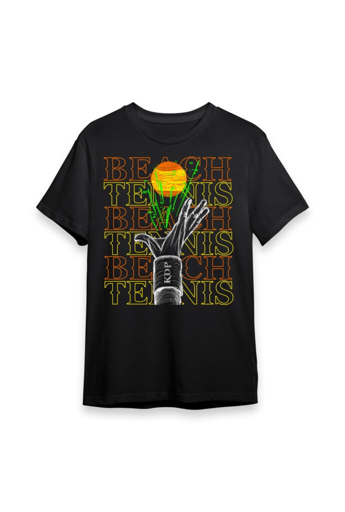 Camiseta bech tennis, pkd, design de estampas, estampas para camisetas najoi