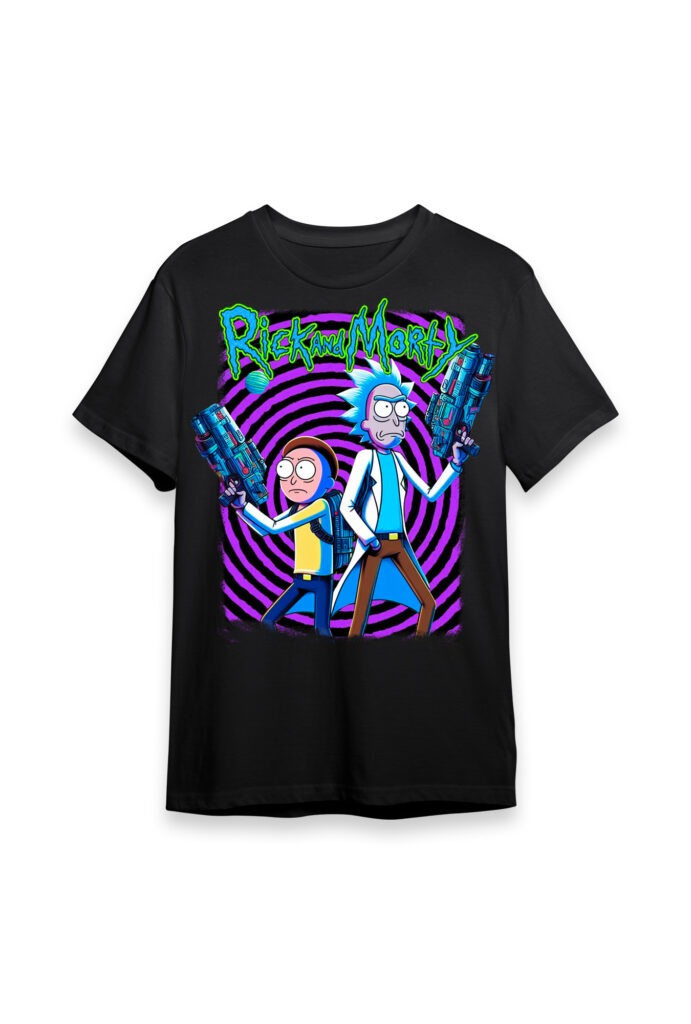 Design de estampas, design de moda, design, camiseta simpson, camiseta Rick and Morty