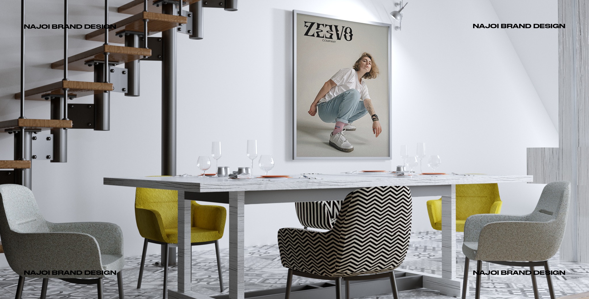 Criação de logo e identidade visual. Najoi design . Marca zeevo